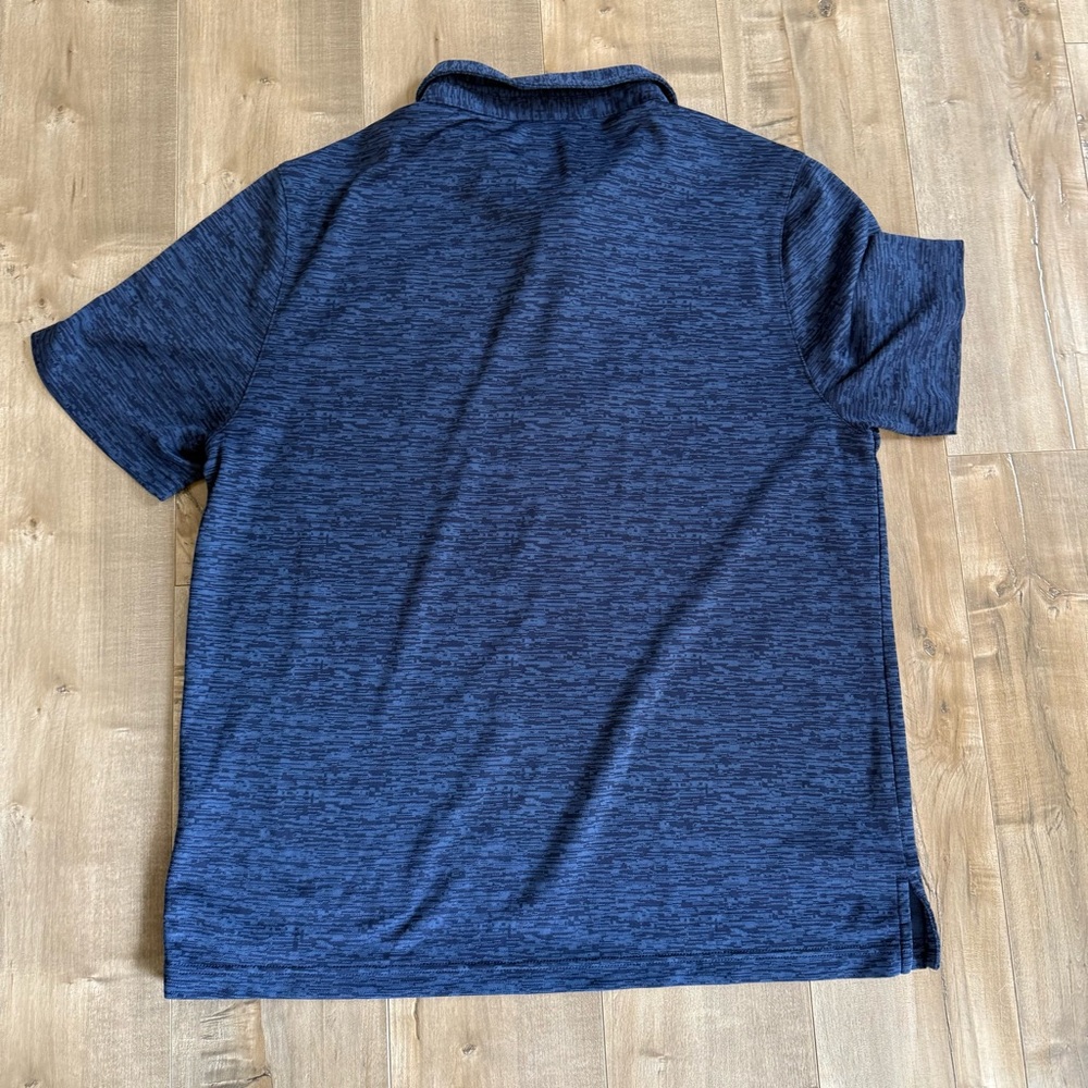 Cleveland Guardians Polo Shirt Men XL Majestic Cool Base Blue Baseball Digital - Picture 4 of 7